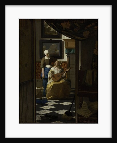 The Love Letter by Johannes Vermeer
