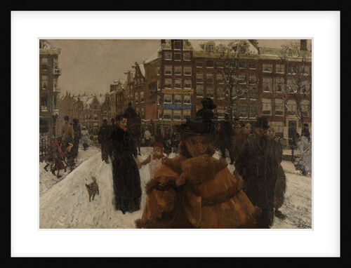 The Singel Bridge at the Palace in Amsterdam by George Hendrik Breitner