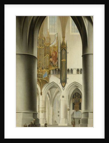 Interior of the Church of St Bavo in Haarlem The Netherlands by Pieter Jansz. Saenredam