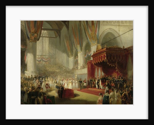 The Inauguration of King William II in the Nieuwe Kerk in Amsterdam by Nicolaas Pieneman