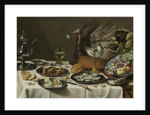 Still Life with a Turkey Pie by Pieter Claesz.