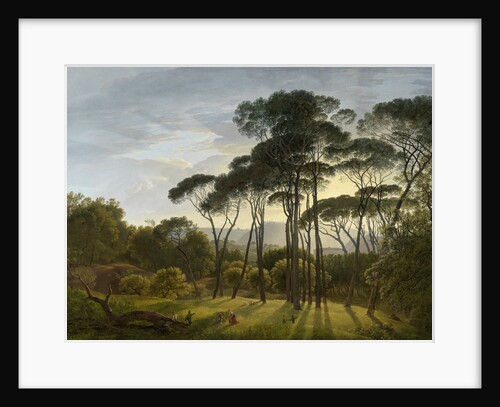 Italian Landscape with Umbrella Pines by Hendrik Voogd