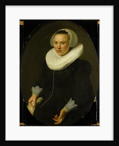 Portrait of Maria Joachimsdr. Swartenhont by Nicolaes Eliasz. Pickenoy