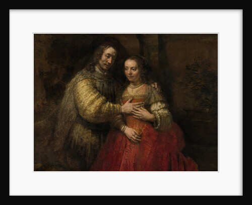 Isaac and Rebecca by Rembrandt Harmensz. van Rijn
