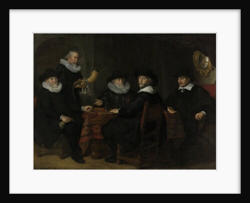 The governors of the Kloveniersdoelen Amsterdam by Govert Flinck