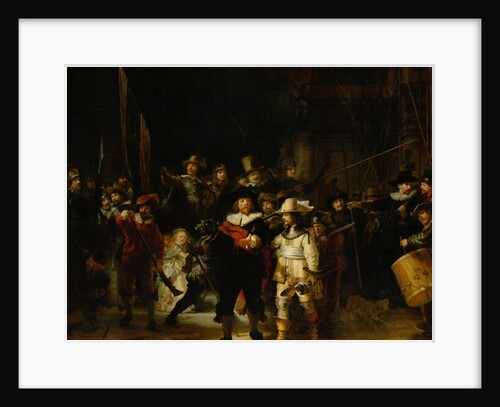 Militia Company of District II under the Command of Captain Frans Banninck Cocq by Rembrandt Harmensz. van Rijn