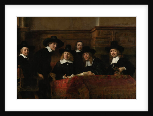 The Wardens of the Amsterdam Drapers' Guild by Rembrandt Harmensz. van Rijn