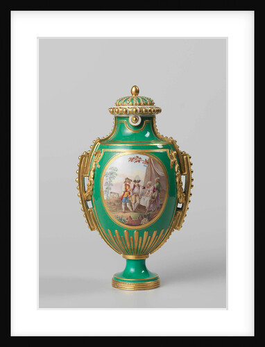 Pair of vases (vases à perles or vases à panneaux) by Manufacture de Sèvres