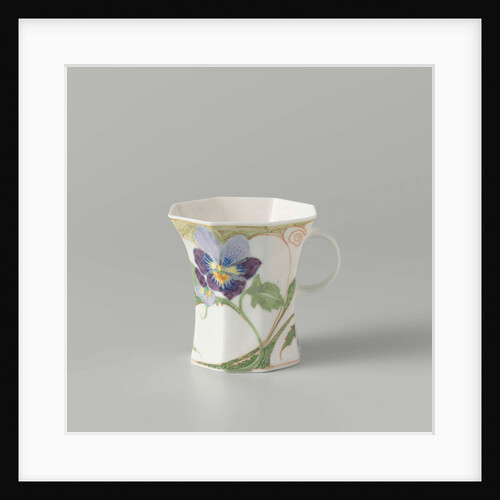 Cup, part of a set, painted with violins by C.W.J. 't Hart