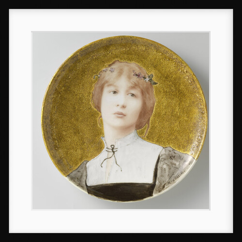 Decorative plate, Théodore Deck by Raphaël Collin