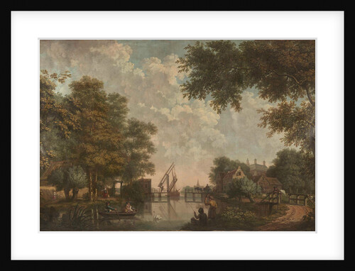 Three wall hangings with a Dutch landscape by Jurriaan Andriessen