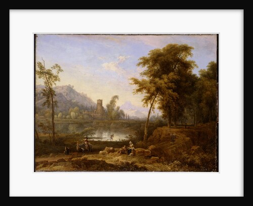 Italian Landscape with turned snapped tree by Nicolaes Piemont