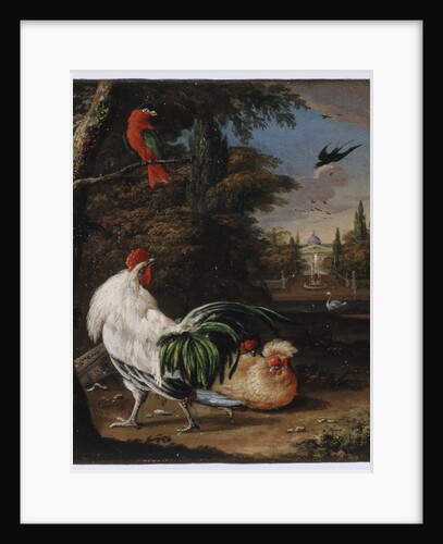 Birds in a park by Willem Hendrik Wilhelmus van Royen