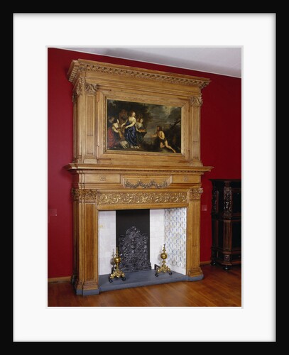 Chimney piece with representation of Odysseus and Nausicaa, Philips Vinckboons (II) by Joachim von Sandrart