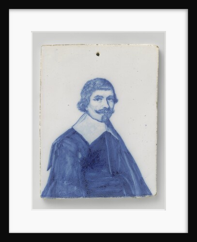 Plate with portrait preacher Robertus Junius by Anonymous