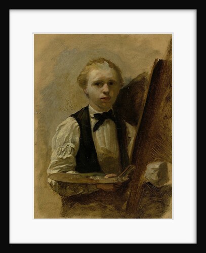 Self-Portrait in Front of the Easel by Albert Neuhuys