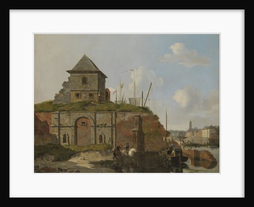 Town Rampart with Gunpowder-Magazine, Carel Jacobus Behr by Gijsbertus Craeyvanger