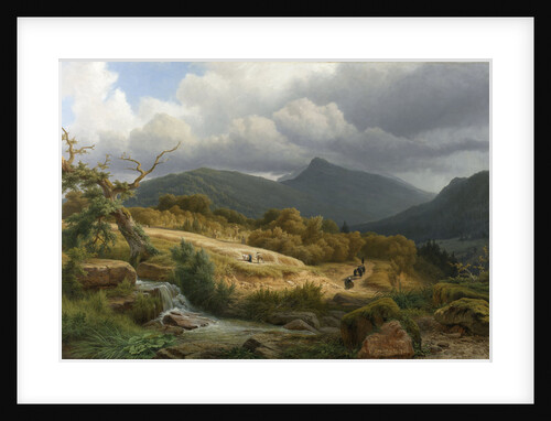 Cemetry of Baden-Baden, Germany by Pierre Louis Dubourcq