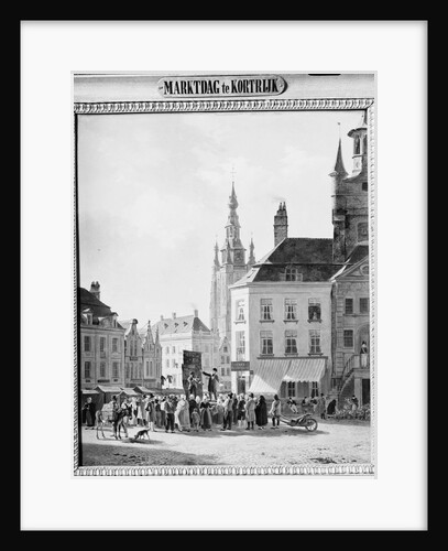 Market Day in Courtrai, Kortrijk Belgium by Jan Baptiste De Jonghe