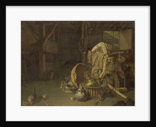 Still Life in a Stable by François Cornelis Knoll