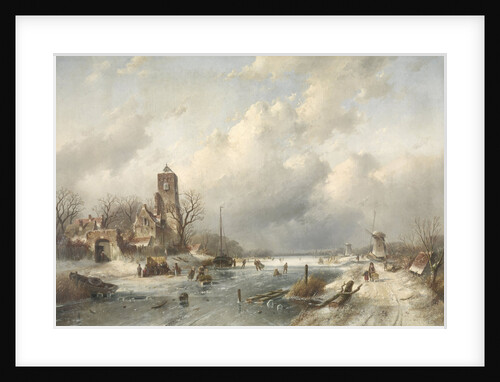 A Winter Scene by Charles Leickert
