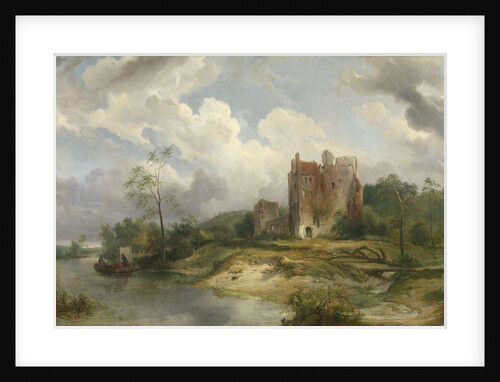 River Landscape with Ruin by Wijnand Nuijen