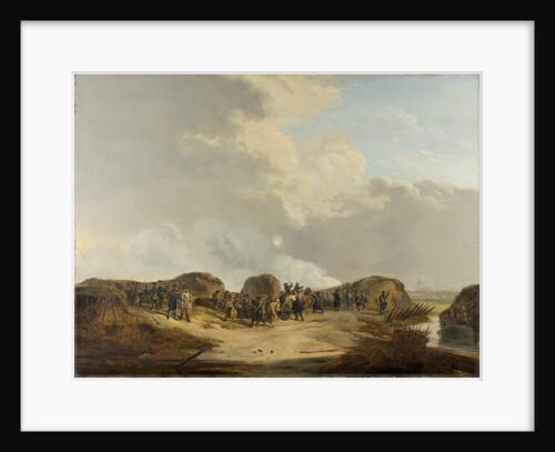 The Casemates outside of Naarden during the Siege, April 1814, The Netherlands by Pieter Gerardus van Os