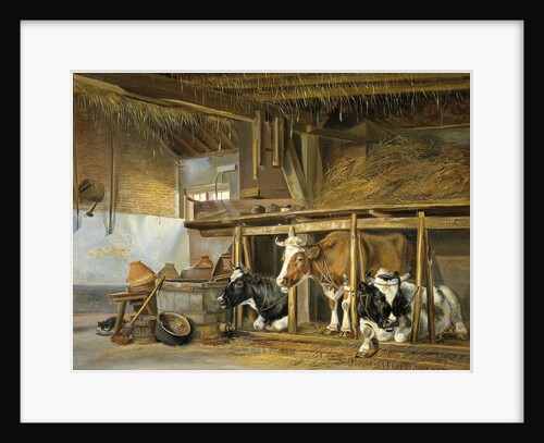 Cows in a Stable by Jan van Ravenswaay