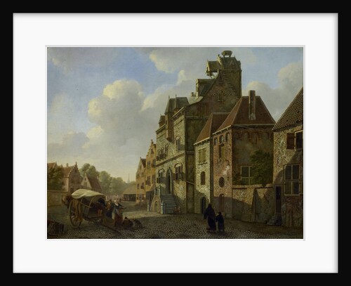 View in Dordrecht, The Netherlands, Johannes Schoenmakers by Johannes Christiaan Schotel