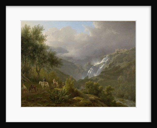 The Cascades at Tivoli, with a Storm Approaching by Abraham Teerlink