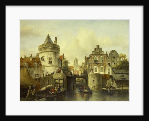 Imaginary View based on the Kolksluis, Amsterdam, The Netherlands by Samuel Verveer
