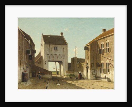 A Town Gate in Leerdam, The Netherlands by Jan Weissenbruch