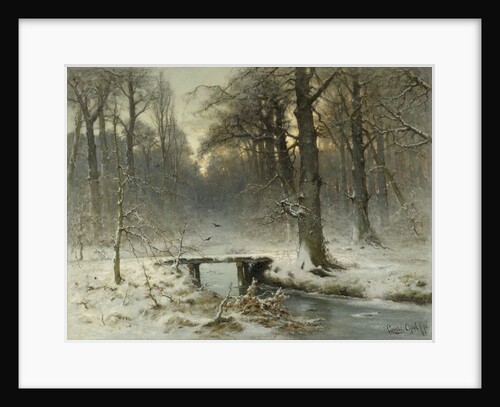A January evening in the Haagse bos, The Netherlands by Louis Apol