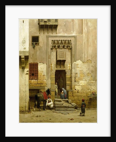 Courtyard of a house in Cairo, Egypt by Willem de Famars Testas