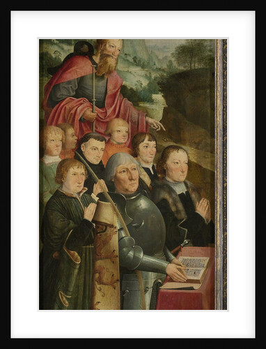 Memorial Panel with Eight Male Portraits by Master of Alkmaar