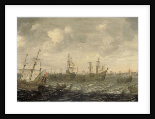 The Dutch Herring Fleet under Sail by Cornelis Beelt