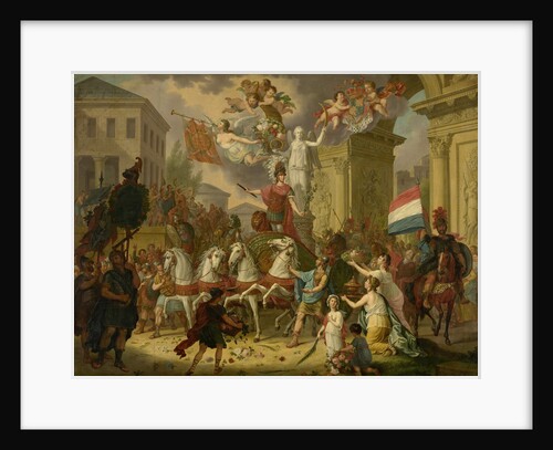 Allegory of the Triumphal Procession of the Prince of Orange, later King William II, as the Hero of Waterloo, 1815 by Cornelis van Cuylenburgh II