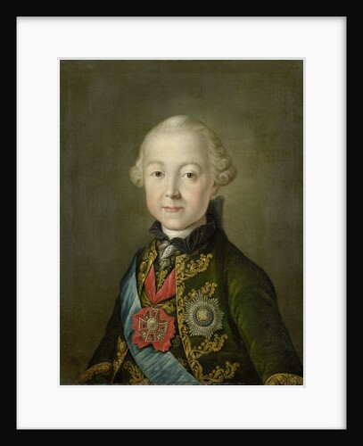 Portrait of Paul I, Emperor of Russia, at a young age by Anonymous