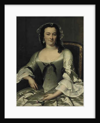 Portrait of Maria Henriëtte van de Pol, Wife of Willem Sautijn by Frans van der Mijn
