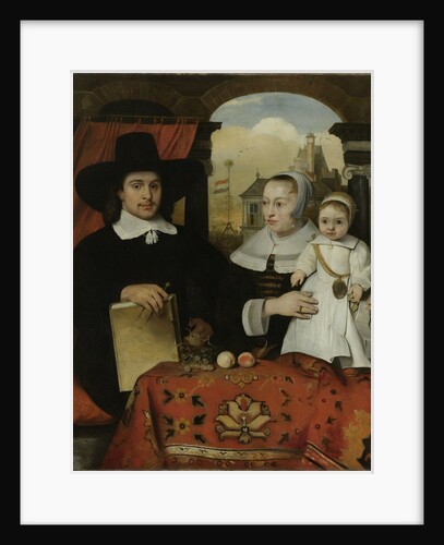 Family Portrait of Willem van der Helm, Architect of the Town of Leiden, and his Wife Belytgen Cornelisdr van de Schelt and their young Son Leendert by Barent Fabritius