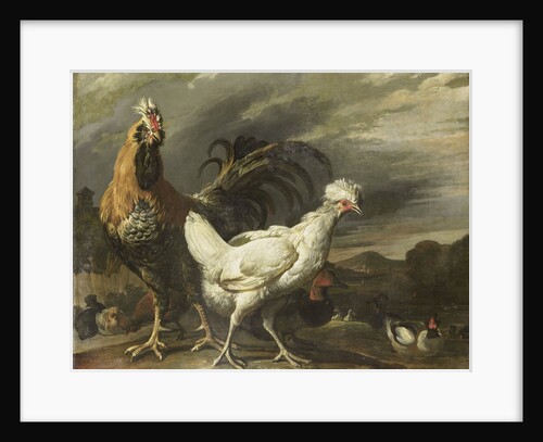 Cock, a Hen and other Poultry by Pieter Jansz. van Ruyven
