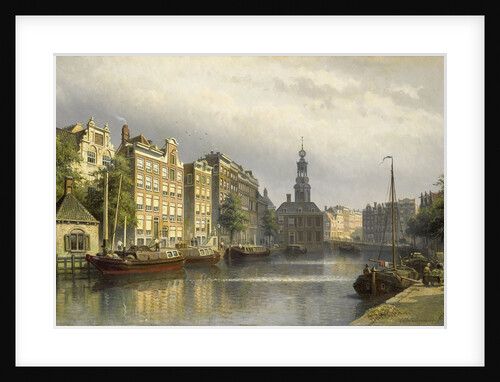 The Singel, Amsterdam, looking towards the Mint. by Eduard Alexander Hilverdink