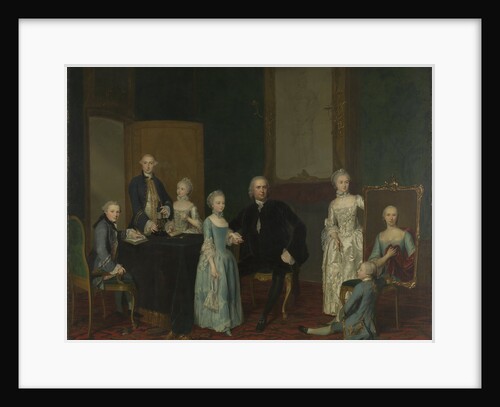 Portrait of Pieter Cornelis Hasselaer, Adviser to the Dutch East India Company and Burgomaster of Amsterdam, with his Family by George van der Mijn