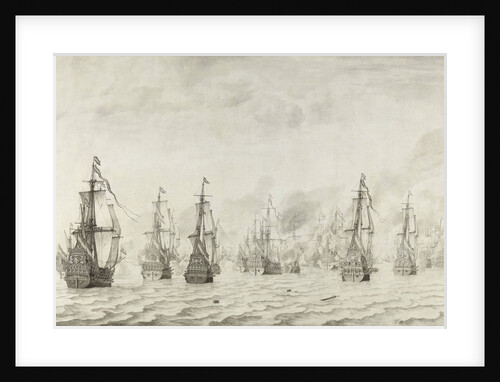 The Battle of Dunkirk, France by Willem van de Velde I