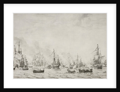 The Battle of the Downs by Willem van de Velde I