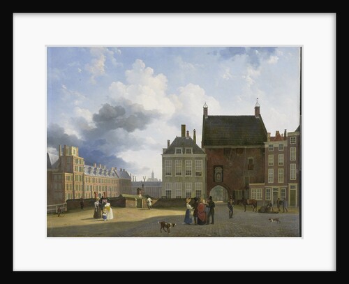 De Gevangenpoort and the Plaats of The Hague, The Netherlands by Pieter Daniel van der Burgh