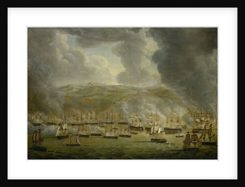 Bombardment of Algiers by the United Anglo-Dutch Naval Squadron, 1816 by Gerardus Laurentius Keultjes