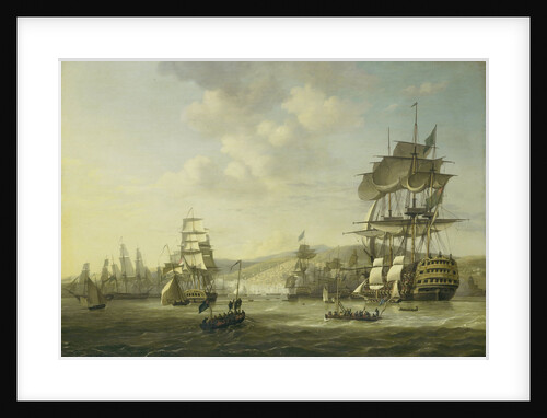 The Anglo-Dutch Fleet in the Bay of Algiers in Support of the Ultimatum for the Release of the White Slaves, 26 August 1816 by Nicolaas Baur