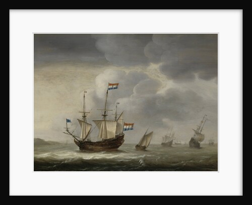 Ship off the Coast by Jacob Gerritz. Loef