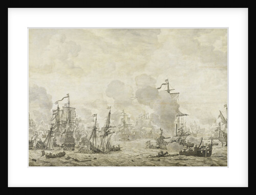 Episode from the Battle between the Dutch and Swedish Fleets in the Sound, 8 November 1658 by Willem van de Velde I